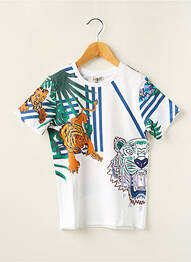 T-shirt tissage jersey manches courtes blanc KENZO garcon