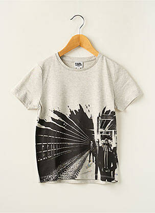 T-shirt gris KARL LAGERFELD pour garçon