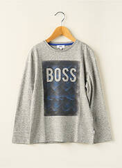 T-shirt gris HUGO BOSS pour garçon seconde vue