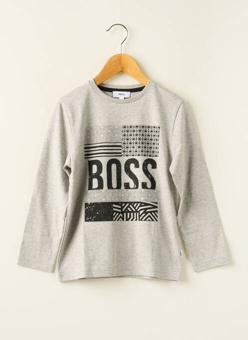 T-shirt gris HUGO BOSS pour garçon