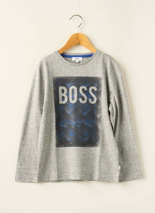 T-shirt gris HUGO BOSS pour garçon