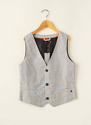Gilet sans manche coupe droite gris LITTLE COUTURE garçon