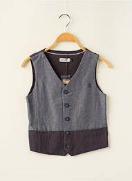Gilet sans manche coupe cintrée bleu JEAN BOURGET garcon