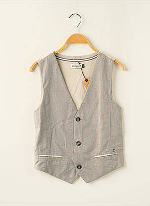 Gilet sans manche coupe cintrée beige JEAN BOURGET garçon
