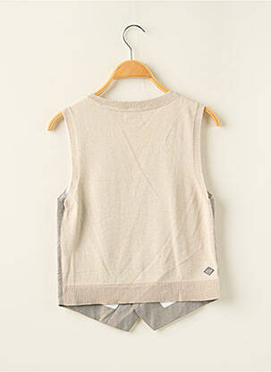 Gilet sans manche coupe cintrée beige JEAN BOURGET garçon