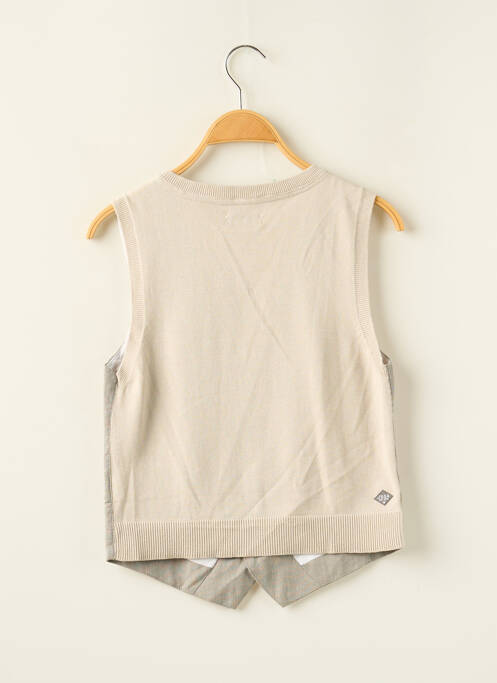 Gilet sans manche beige JEAN BOURGET pour garçon