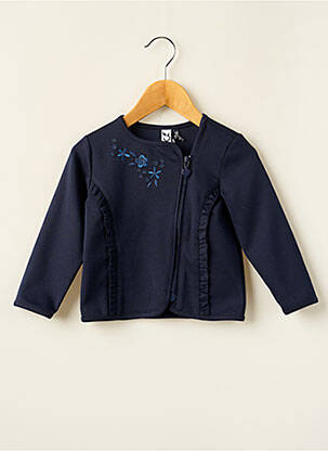 Veste casual manches longues bleu 3 POMMES fille