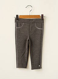 Legging stretch taille élastique gris 3 POMMES fille