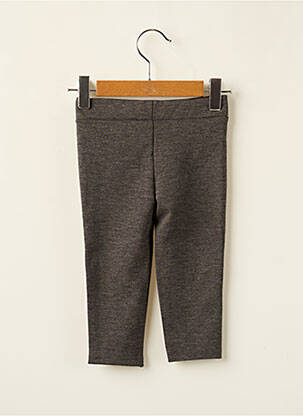 Legging stretch taille élastique gris 3 POMMES fille