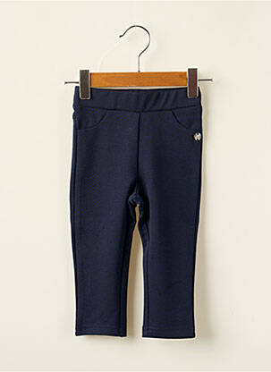 Jegging tissage jersey taille élastique bleu 3 POMMES fille