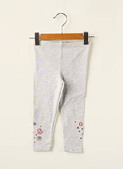 Legging gris 3 POMMES pour fille seconde vue