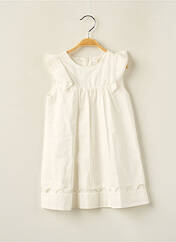 Robe mi-longue blanc CHLOE pour fille seconde vue