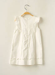 Robe mi-longue blanc CHLOE pour fille seconde vue