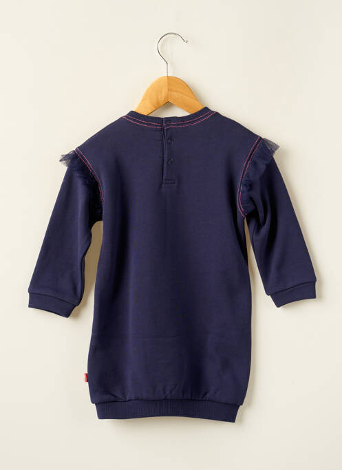 Robe mi-longue col rond manches longues bleu BILLIEBLUSH fille