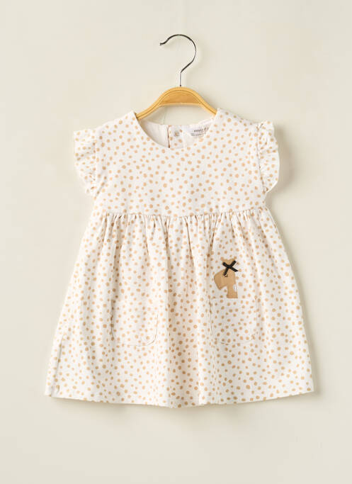 Robe mi-longue beige MAYORAL pour fille