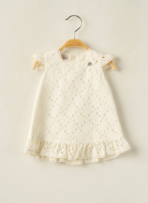 Robe mi-longue beige PAZ RODRIGUEZ pour fille