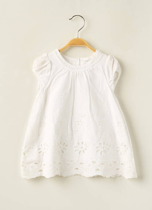 Robe mi-longue blanc ABSORBA pour fille