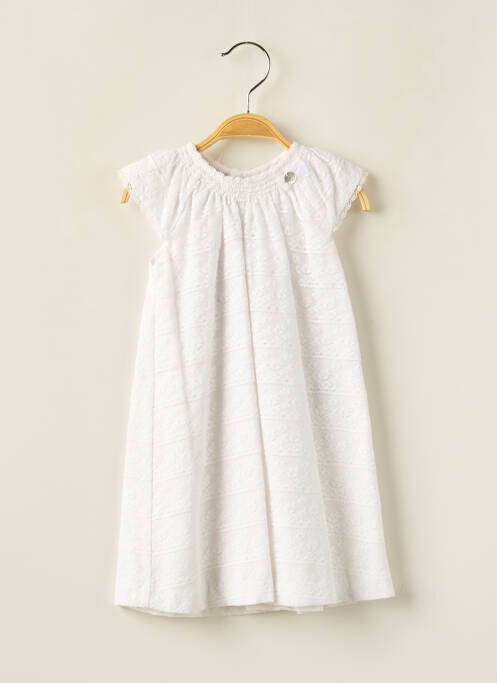 Robe mi-longue blanc PAZ RODRIGUEZ pour fille