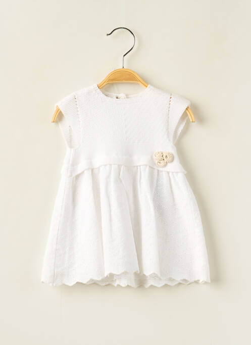 Robe mi-longue blanc PAZ RODRIGUEZ pour fille