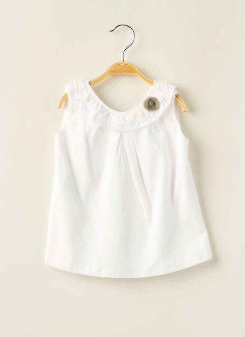 Robe mi-longue blanc PAZ TORRAS pour fille