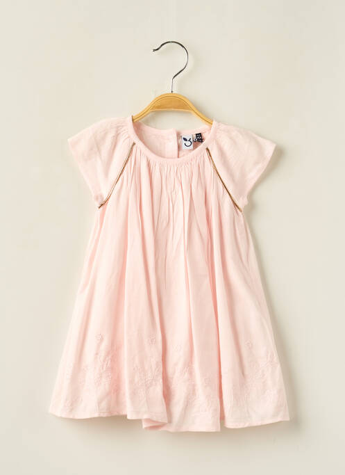 Robe mi-longue rose 3 POMMES pour fille