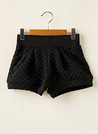 Short stretch taille élastique noir LILI GAUFRETTE fille