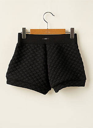 Short stretch taille élastique noir LILI GAUFRETTE fille