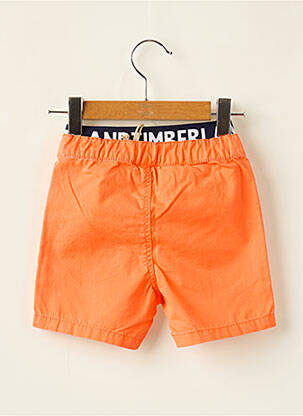 Short tissage popeline taille élastique orange TIMBERLAND garçon