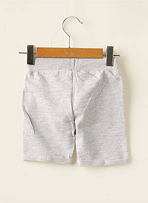 Short sérigraphie floquée taille élastique gris 3 POMMES garçon