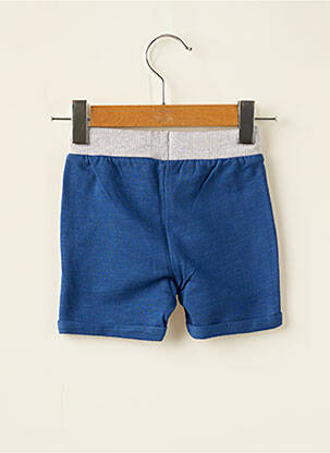 Short sérigraphie floquée taille élastique bleu 3 POMMES garçon