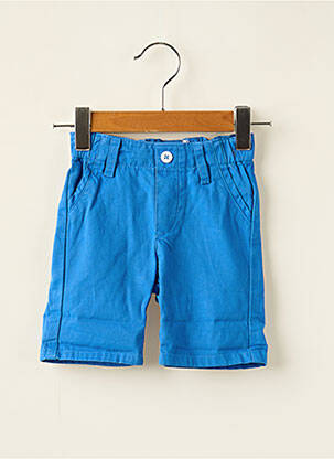 Short tissage popeline taille élastique bleu BILLYBANDIT garçon