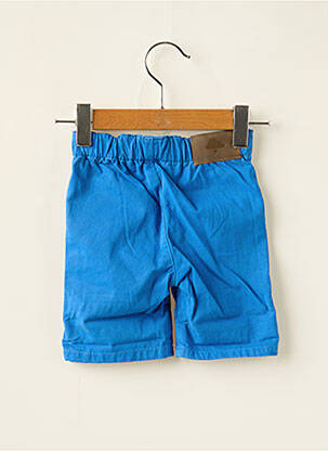 Short tissage popeline taille élastique bleu BILLYBANDIT garçon