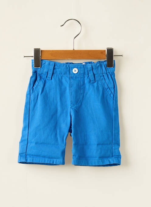 Short tissage popeline taille élastique bleu BILLYBANDIT garcon