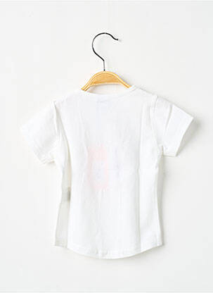 T-shirt coupe cintrée manches courtes blanc 3 POMMES fille