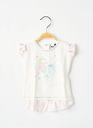 Tunique manches courtes stretch beige 3 POMMES fille