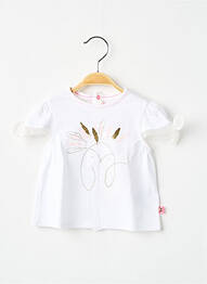 T-shirt coupe cintrée manches courtes blanc BILLIEBLUSH fille