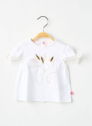 T-shirt coupe cintrée manches courtes blanc BILLIEBLUSH fille