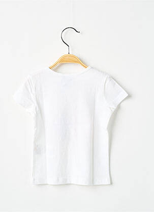 T-shirt coupe cintrée manches courtes blanc 3 POMMES fille