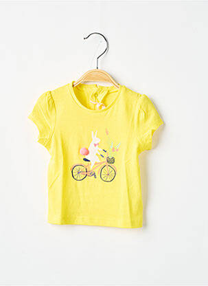 T-shirt coupe cintrée manches courtes jaune BILLIEBLUSH fille