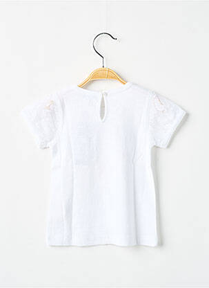 T-shirt coupe cintrée manches courtes blanc 3 POMMES fille