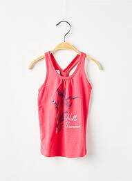 Débardeur stretch sans manche rose 3 POMMES fille