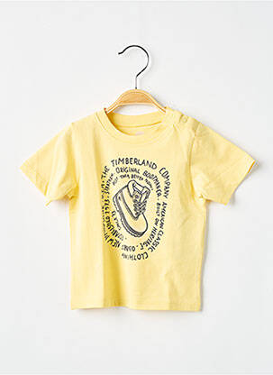 T-shirt stretch manches courtes jaune TIMBERLAND garçon