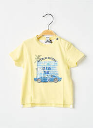 T-shirt coupe cintrée manches courtes jaune 3 POMMES garcon
