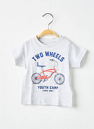 T-shirt stretch manches courtes gris MAYORAL garçon
