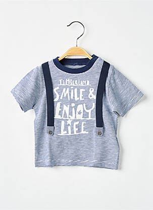 T-shirt stretch manches courtes bleu TIMBERLAND garçon