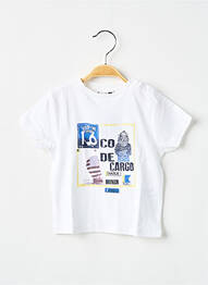 T-shirt stretch manches courtes blanc 3 POMMES garcon