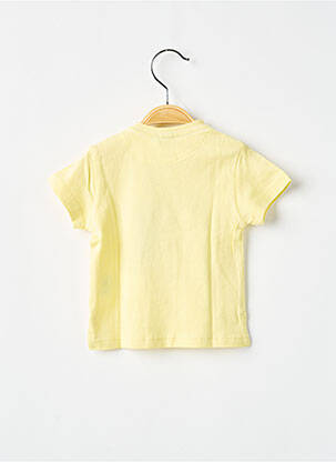 T-shirt stretch manches courtes jaune 3 POMMES garçon