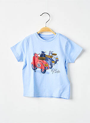 T-shirt stretch manches courtes bleu MAYORAL garçon