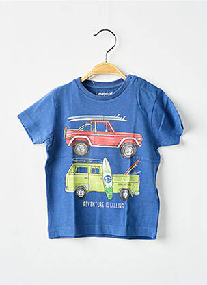 T-shirt stretch manches courtes bleu MAYORAL garçon