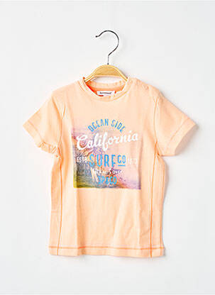 T-shirt stretch manches courtes orange 3 POMMES garçon